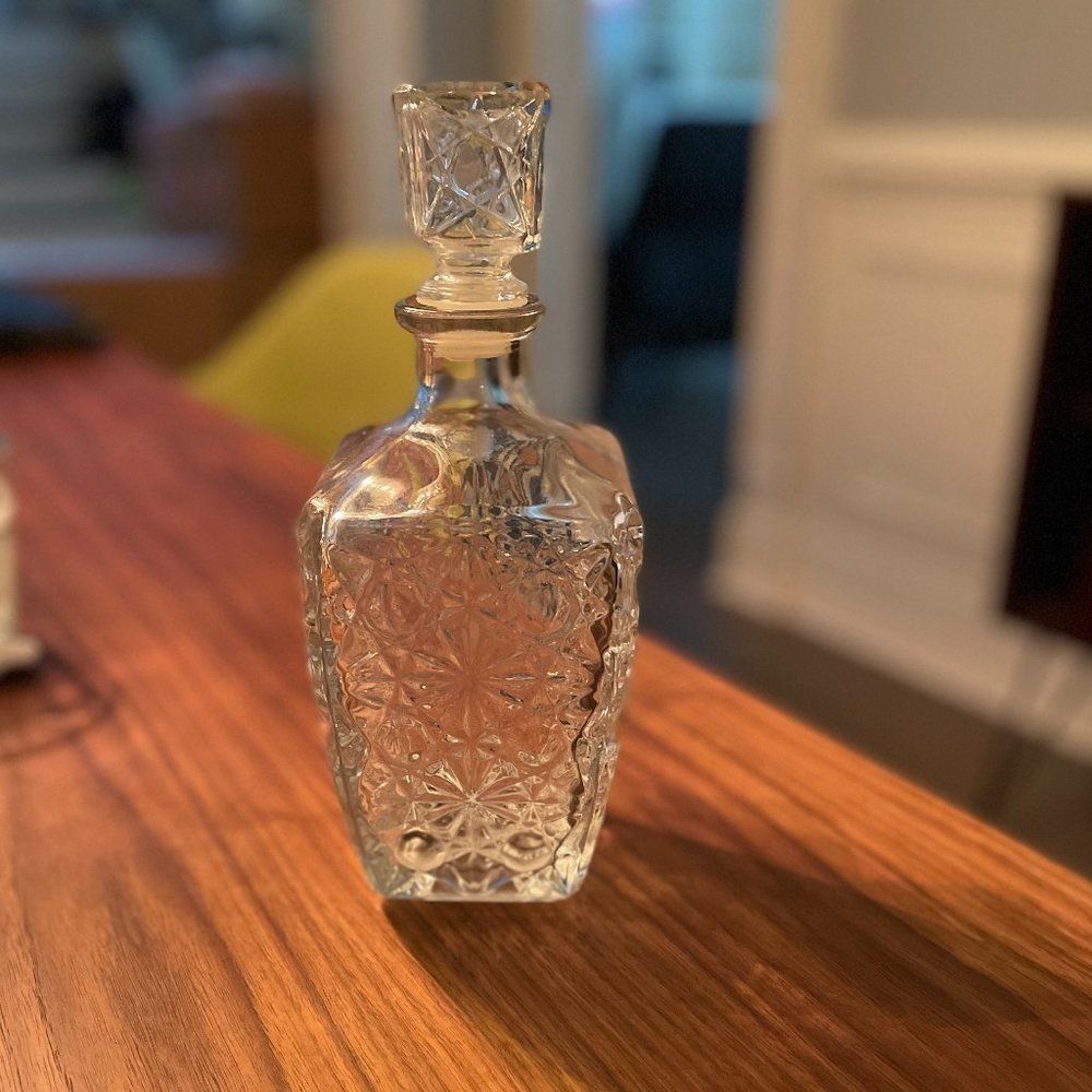 Vintage Cut Glass Decanter